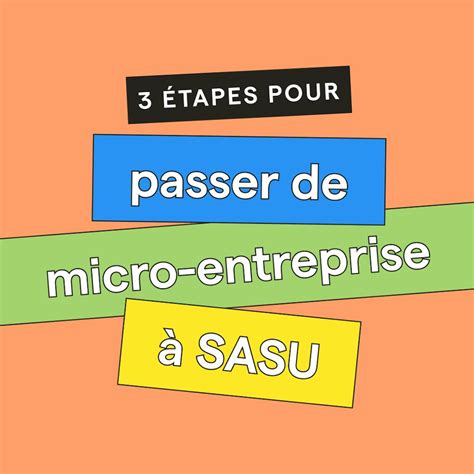 Étape de transformation micro entreprise sasu