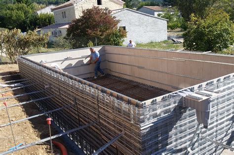 Étapes construction piscine