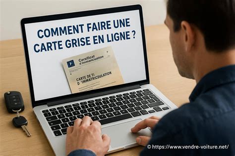 Étapes pour obtenir une carte grise en ligne