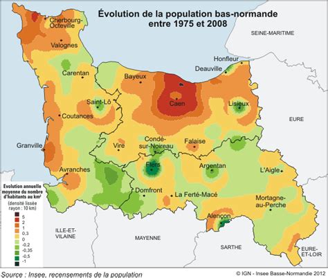 Évolution de la population en Normandie