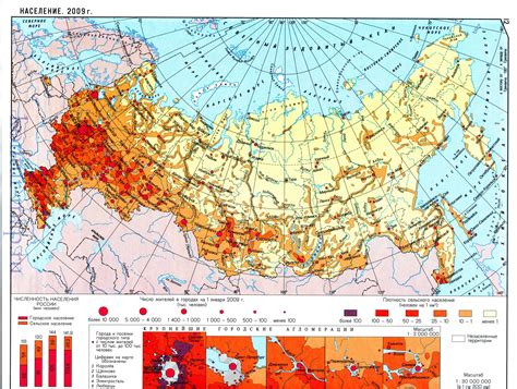 Карта плотности населения Франции