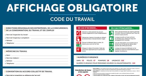 Affichages obligatoires en entreprise