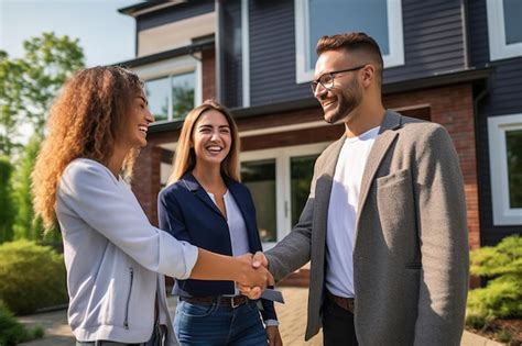 Agent immobilier serrant la main d'un client