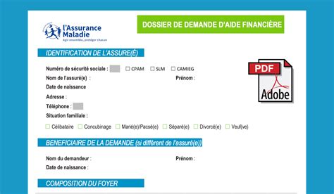 Aide financière CPAM