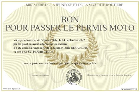 Aide financière pour le permis moto