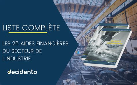 Aides financières par secteur
