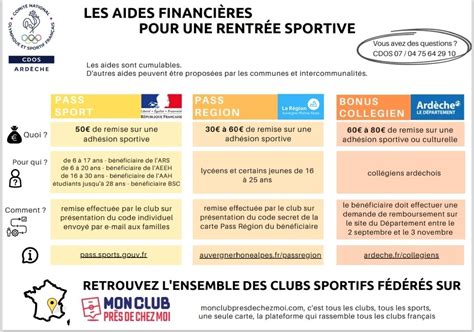 Aides financières rentrée scolaire