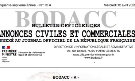 Annonces Bodacc