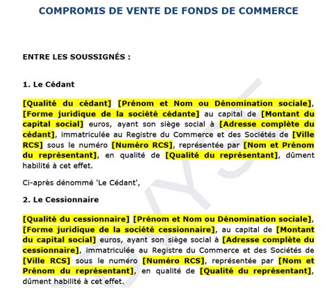 Annonces légales pour la vente de fonds de commerce