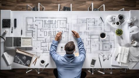 Architecte d'intérieur travaillant sur un projet