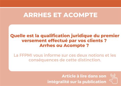 Arrhes et Acomptes : Différences Clés