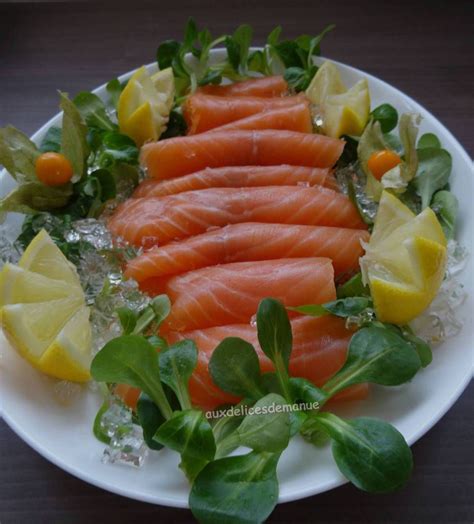 Assiette de saumon fumé