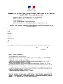Attestation préfectorale d'aptitude à la conduite d'ambulance
