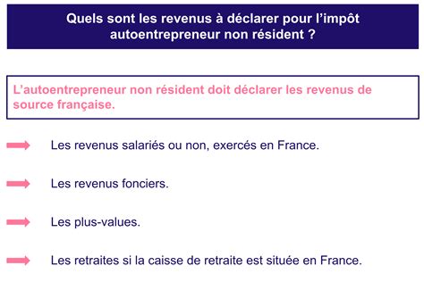 Auto-Entrepreneur Non Résident