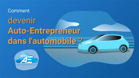 Auto-entrepreneur dans la vente de voitures