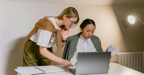 Auto-entrepreneur et stagiaire travaillant ensemble