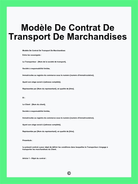 Auto-entrepreneur transport de marchandises