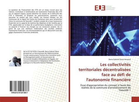 Autonomie financière des collectivités territoriales