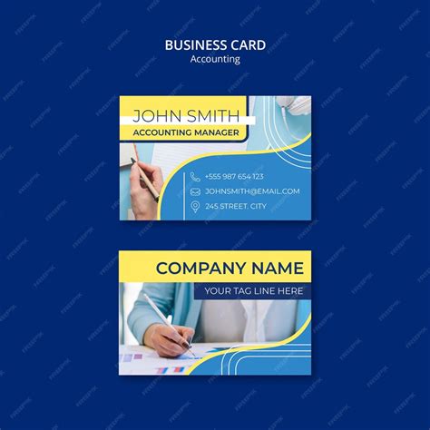 Autre exemple de carte de visite comptable