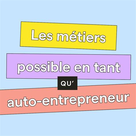 Autres Métiers Auto-Entrepreneur