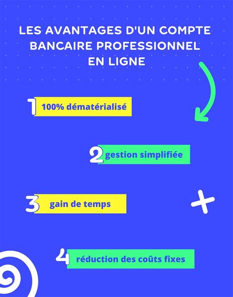 Avantages compte bancaire professionnel