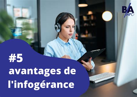 Avantages de l'infogérance