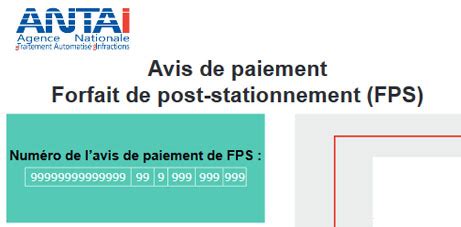Avis de paiement FPS