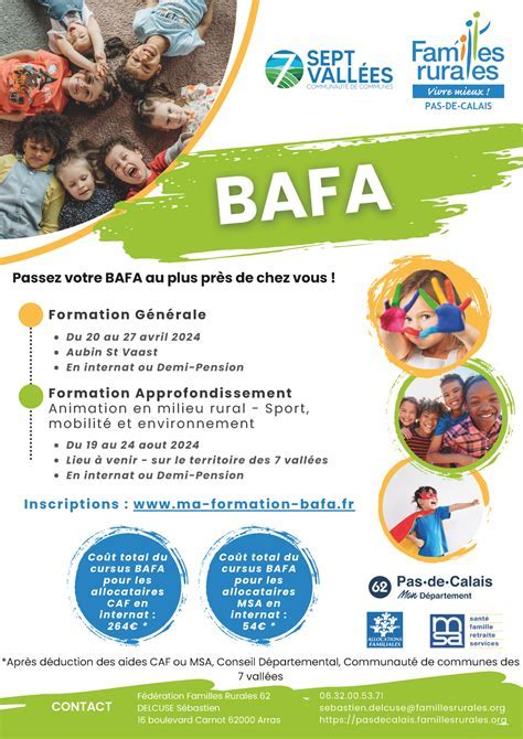 BAFA et CAF: Financement et Aides