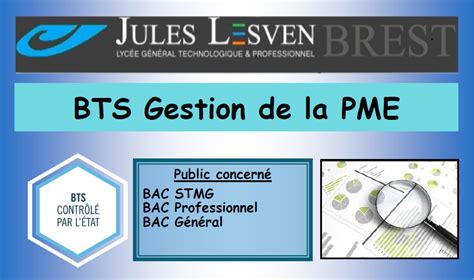 BTS Gestion PME PMI