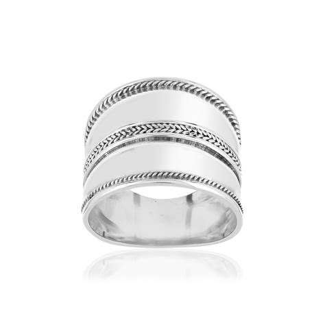 Bague Amour en argent avec message en braille