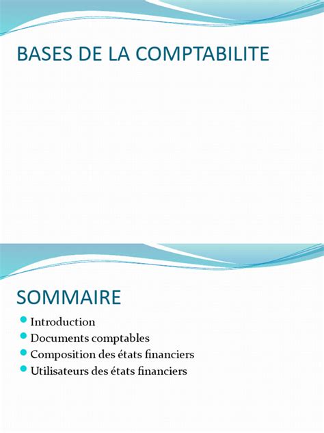 Bases de la comptabilité