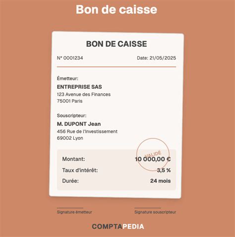 Bon de Caisse