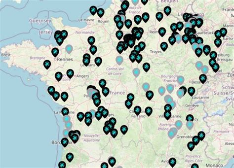 Bornes de recharge électriques en France