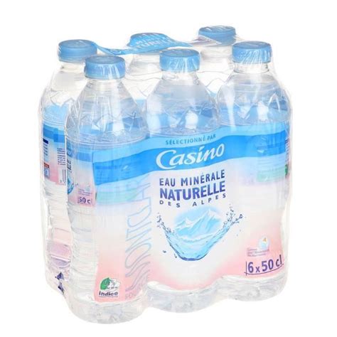 Bouteilles d'eau minérale