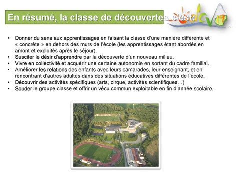 Budget d'une classe de découvertes
