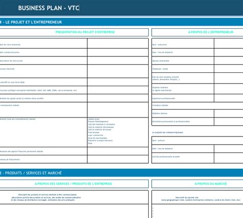 Business plan VTC