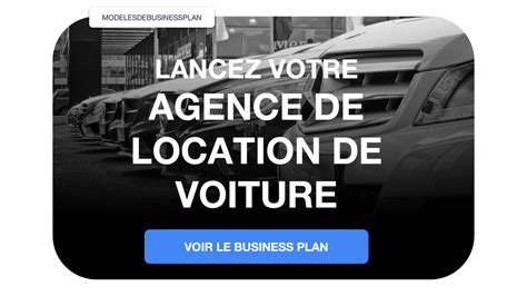 Business plan pour location de voiture