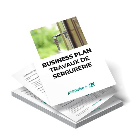 Business plan serrurerie