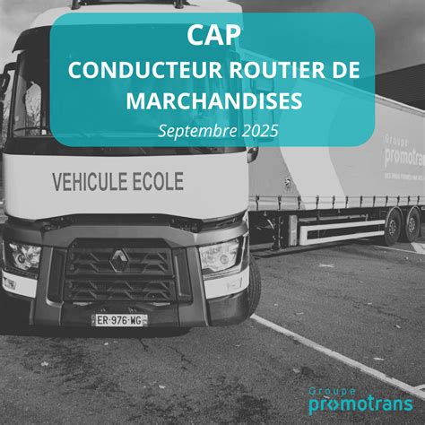 CAP Conducteur Routier de Marchandises