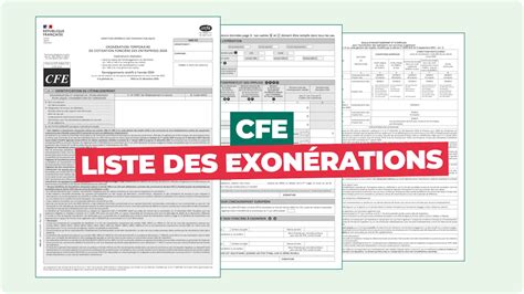 CFE Exonérations