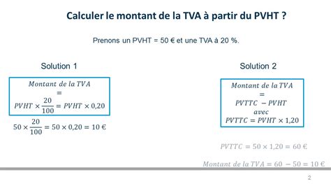 Calcul TVA