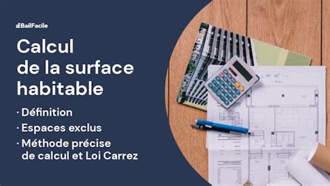 Calcul de la surface habitable pour assurance