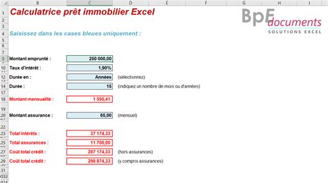 Calculateur de Prêt Immobilier
