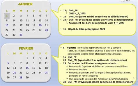 Calendrier Fiscal 2024