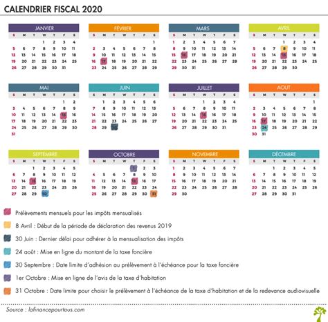 Calendrier fiscal 2024