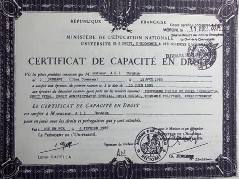 Capacité en Droit