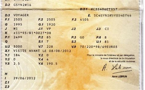 Carte Grise DERIV VP