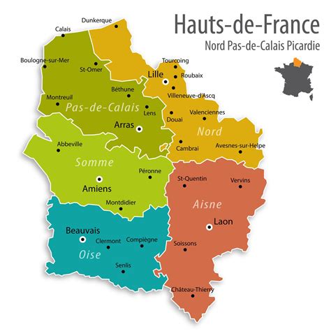 Carte Hauts-de-France