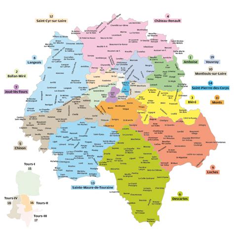 Carte Indre-et-Loire