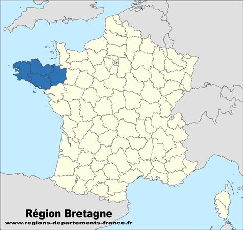 Carte Région Bretagne